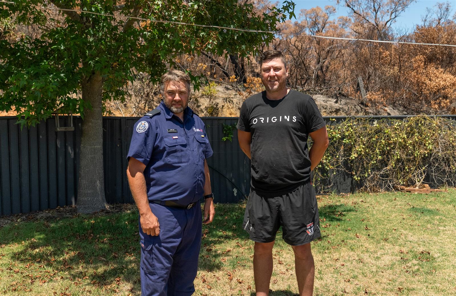 Captain David Cox and Glenn Skrobalak